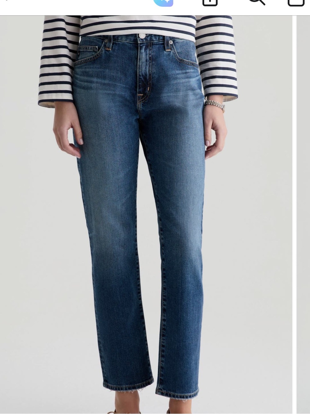 Women’s AG ex boyfriend slouchy slim straight jeans 27